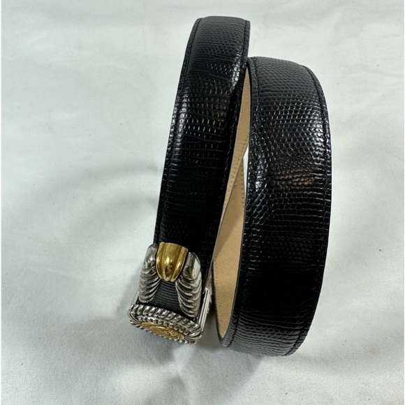 Brighton Black Belt with Gold and Silver Details 30 inch in middle max Len 35 main image 5